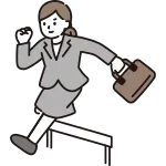 A Member Of Society Who Overcomes Hurdles Female SVG Icon